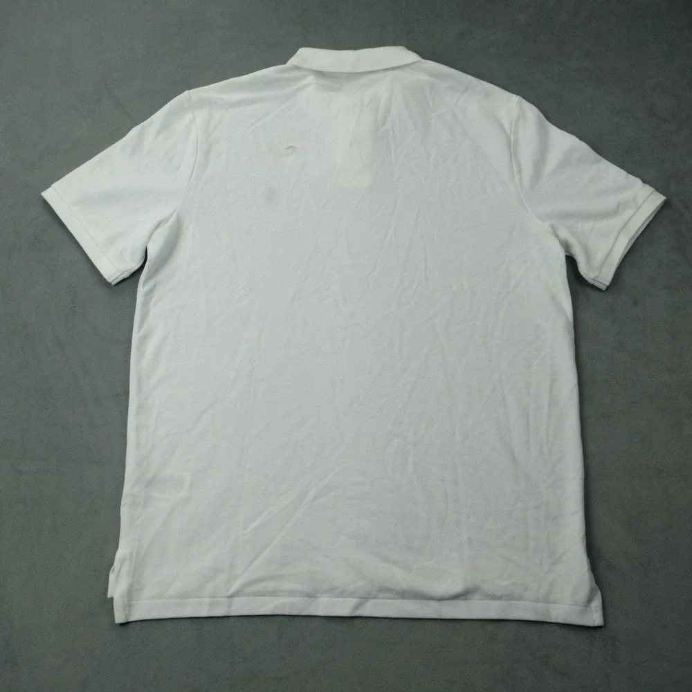Polo Ralph Lauren Shirt Classic Fit Medium White Cotton NWT Flaws MSRP $118